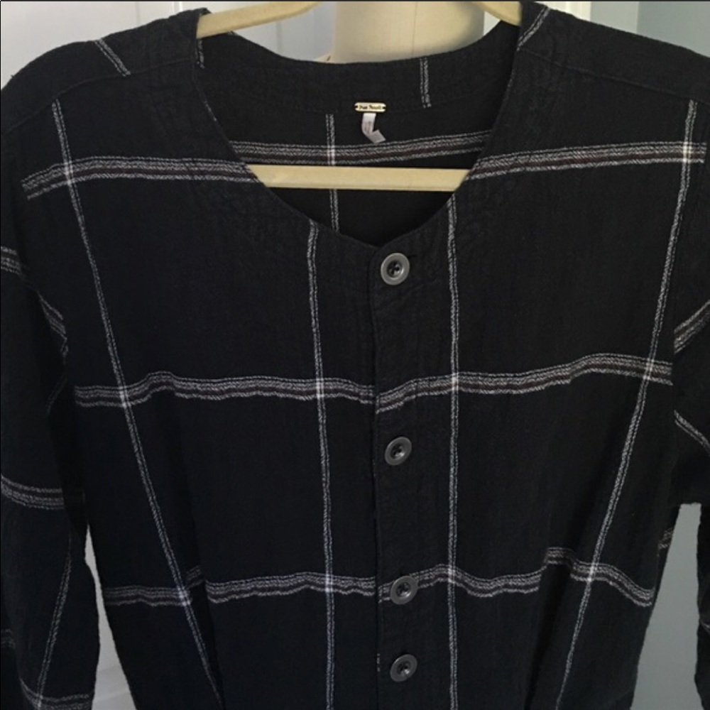 Free People Jumpsuit Plaid - Picture 4 of 5
